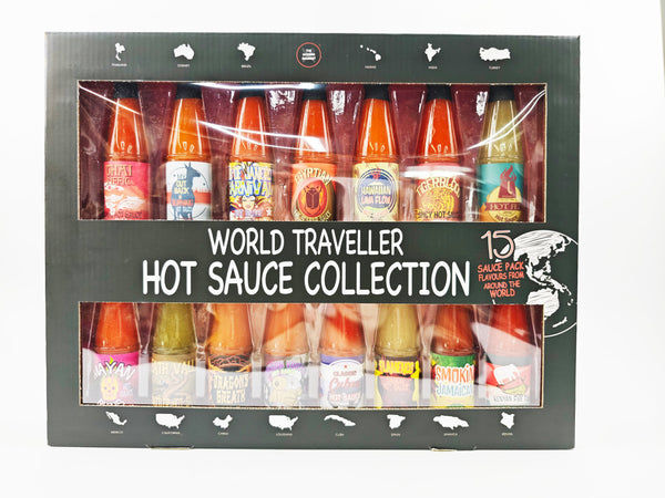World Traveller Hot Sauce Collection (5 x 15ct) | Global Flavours in One Box