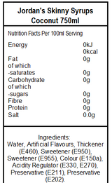 Skinny Mixes Sugar Free Coconut (6 x 750ml)