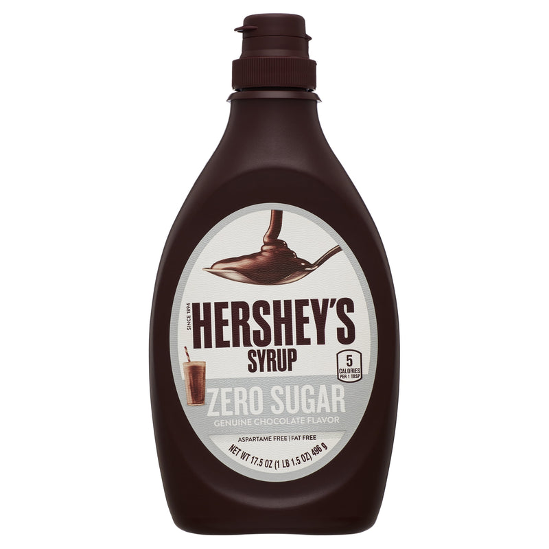 Hershey's ZERO Sugar Chocolate Syrup (6 x 496g)
