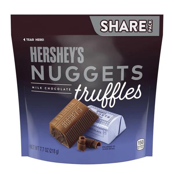 [Clearance BBD 01/02/24] Hershey's Nuggets Milk Chocolate Truffles Candy (12 x 218g)