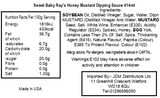 Sweet Baby Ray Honey Mustard Dipping Sauce (12 x 414ml)
