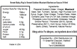 Sweet Baby Ray Golden Mustard Sauce (12 x 510g)