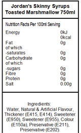 Skinny Mixes Sugar Free Toasted Marshmallow (6 x 750ml)