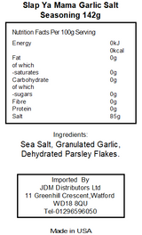 Walker & Sons Slap Ya Mama Garlic Salt Seasoning (6 x 141g)