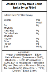 Skinny Sugar Free Citrus Spritz Syrup (6 x 750ml)