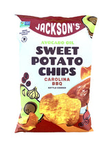 Jackson's Avocado Oil Sweet Potato Chips 12 x 142g | Kettle Cooked Chips | 4 Flavours