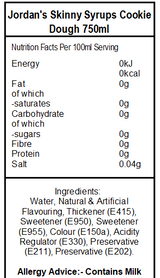 Skinny Mixes Sugar Free Cookie Dough Syrup (6 x 750ml)