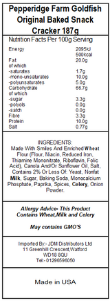 Pepperidge Farm Goldfish Original Baked Snack Crackers (24 x 187g)