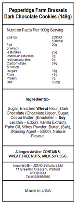 Pepperidge Farm Brussels Dark Chocolate Distinctive Cookies (24 x 149g)