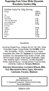 Pepperidge Farms Crispy Chunk Tahoe White Chocolate Macadamia (20 x 204g)