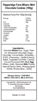 Pepperidge Farms Milano Mint (24 x 198g)