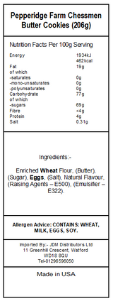 Pepperidge Farm Chessmen Butter Distinctive Cookies (24 x 206g)