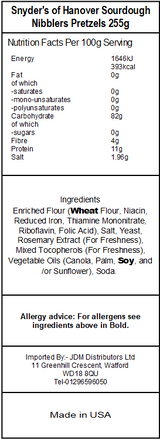 Snyder's of Hanover Sourdough Nibblers (12 x 255g)