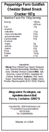 Pepperidge Farm Goldfish Cheddar Crackers (24 x 187g)