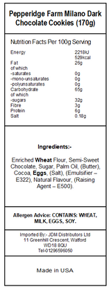 Pepperidge Farm Milano Dark Chocolate Distinctive Cookies  (24 x 170g)