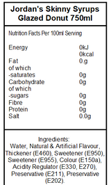 Skinny Mixes Sugar Free Glazed Donut Syrup (6 x 750ml)