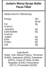 Skinny Mixes Sugar Free Butter Pecan (6 x 750ml)