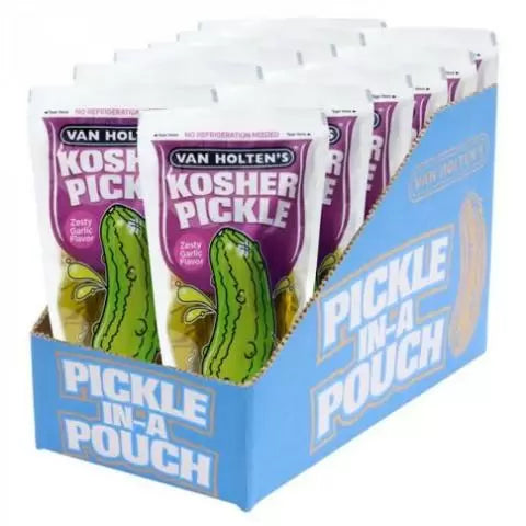 Van Holten's Pickle-In-A-Pouch Large Kosher Pickle Zesty Garlic Flavour (12 ct)