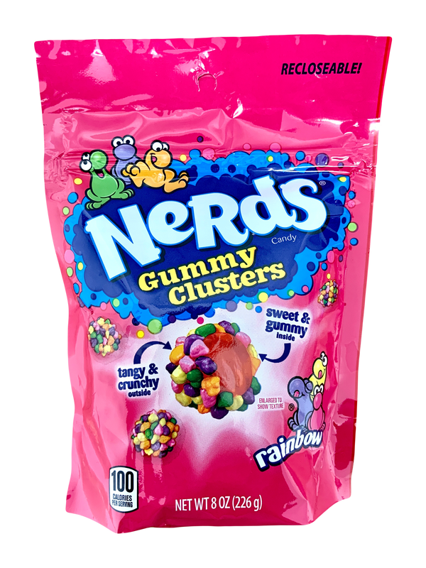 Nerds Gummy Clusters Candy Peg Bag (6 x 226g)