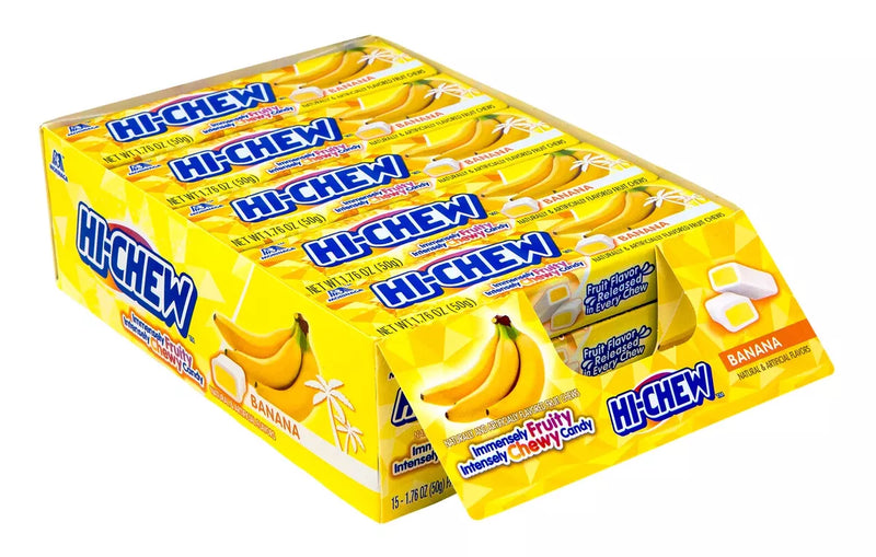 Morinaga Hi-Chew Banana Flavoured Chewy Candy (15 x 50g)