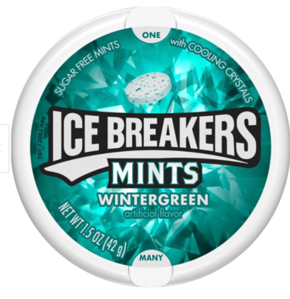 Ice Breaker Wintergreen Sugar Free Mints (8 x 43g)