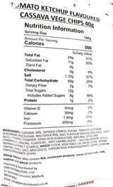 Nibblez Tomato Ketchup Cassava Vege Chips (24 x 40g)