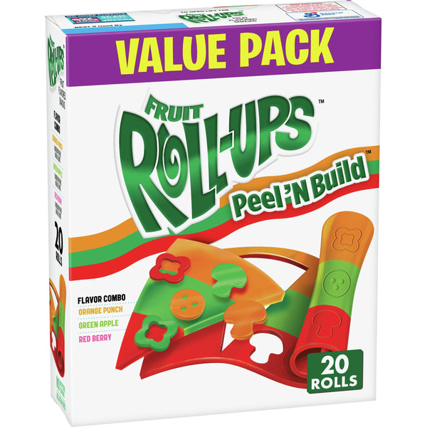 Fruit Roll-Ups Peel 'n Build Fruit Flavoured Snacks (6 x 283g)