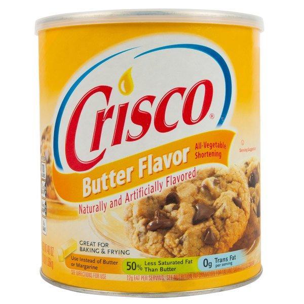 Crisco Butter Flavour All-Vegetable Shortening (12 x 453g)