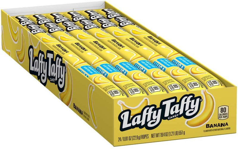 Laffy Taffy Banana Candy Ropes (24 x 23g)