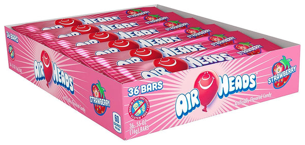 Airheads Strawberry Candy Bar (36 x 15.6g)