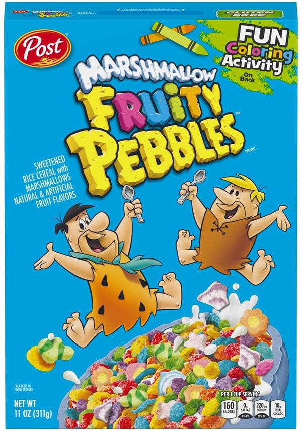 Post Marshmallows Fruity Pebbles Cereal (12 x 311g)