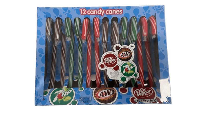 Brach's Dr. Pepper, 7 Up, and A&W Flavored Candy Cane 