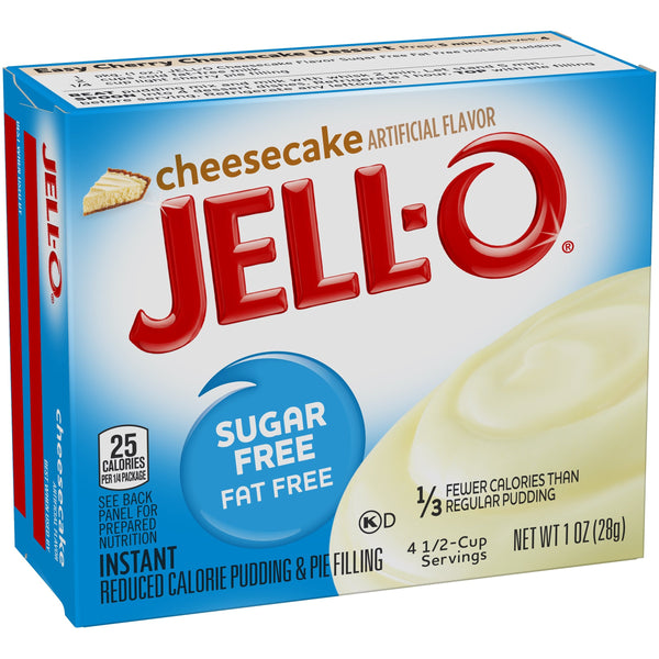 Jell-O Sugar Free Fat Free Cheesecake Instant Pudding & Pie Filling (24 x 28g)