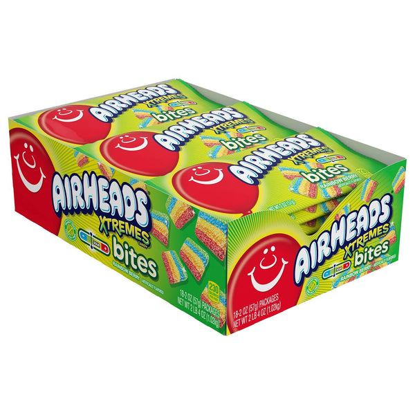 Airheads Xtremes Bites Rainbow Berry Candy Bites (24 x 57g)