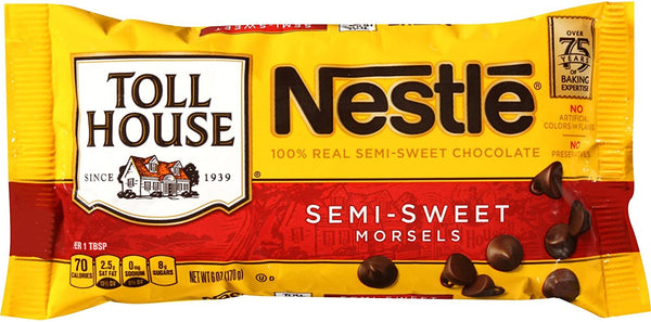 Nestle Toll House Semi-Sweet Chocolate Morsels (24 x 170g)