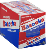 Bazooka Throwback Original Bubble Gum Mini Wallet Pack - NEW (12 x 6ct)