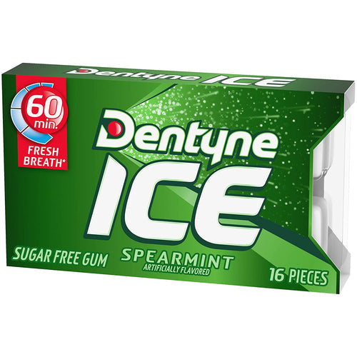 Dentyne Ice Spearmint Sugar Free Gum (9 x 16ct)