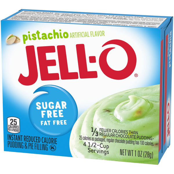 Jell-O Sugar Free Fat Free Pistachio Instant Pudding & Pie Filling (24 x 25g)