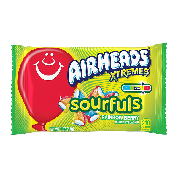 Airheads Xtremes Sourfuls Rainbow Berry Candy (12 x 170g)