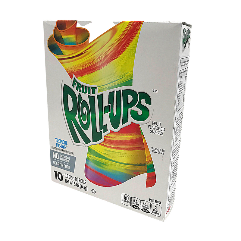 BC Fruit Roll Ups Tropical Tie-Dye Fruit Snacks (10 x 141g)