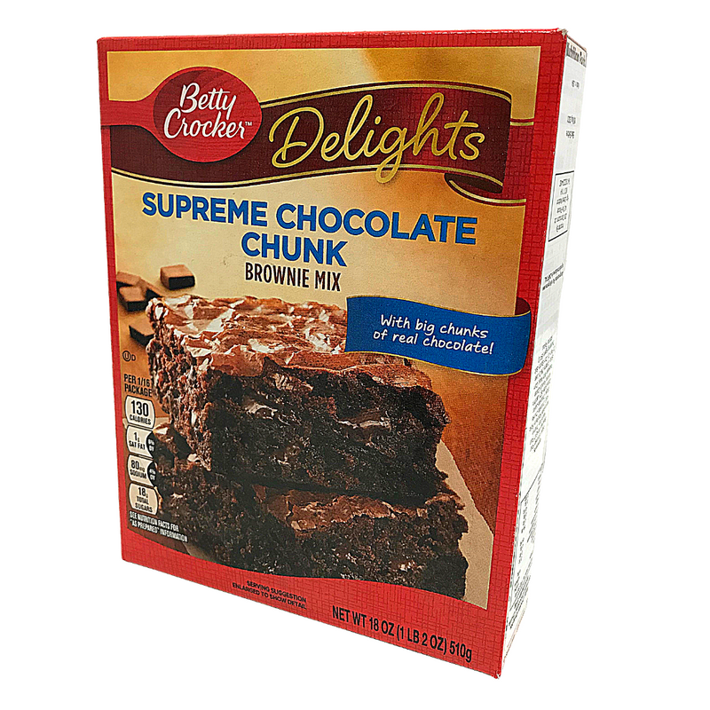Betty Crocker Supreme Chocolate Chunk Brownie Mix  (12 x 510g)