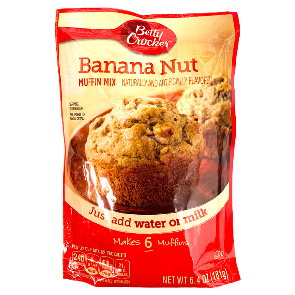 Betty Crocker Muffin Mix Banana Nut POUCH (9 x 181g)