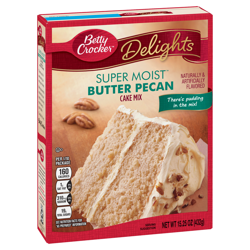 Betty Crocker Super Moist Butter Pecan Cake Mix (12 x 375g)