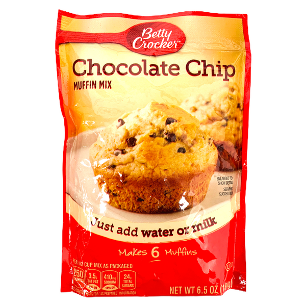 Betty Crocker Muffin Mix Chocolate Chip POUCH (9 x 184g)