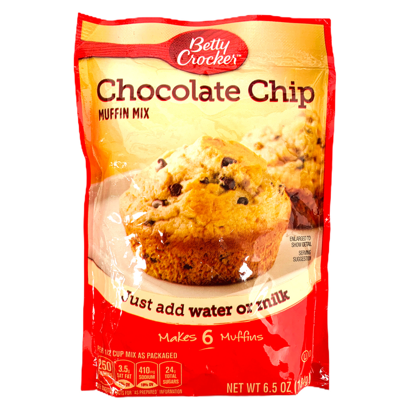 Betty Crocker Muffin Mix Chocolate Chip POUCH (9 x 184g)