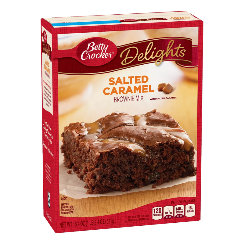 Betty Crocker Brownie Mix SALTED CARAMEL (8 x 521g)