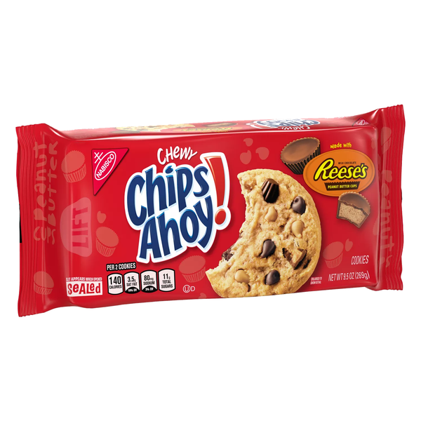 Nabisco Chip Ahoy Chewy Reese's Peanut Butter Cookies (12 x 269g)