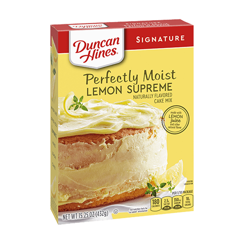 Duncan Hines Signature Lemon Supreme Cake Mix (12 X 453g)