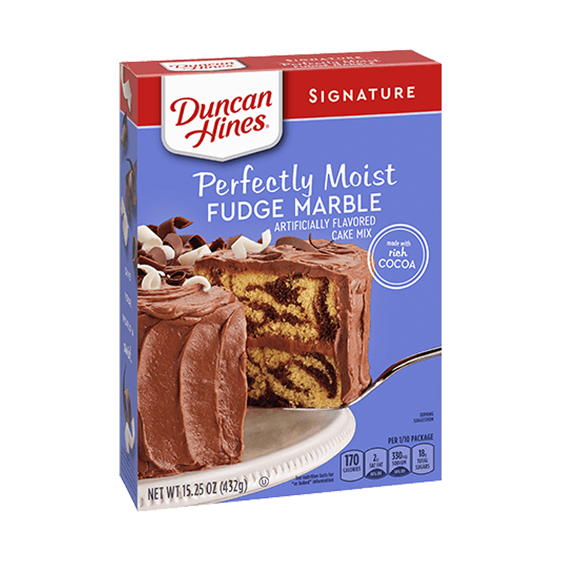 Duncan Hines Signature Fudge Marble Cake Mix (12 X 453g)
