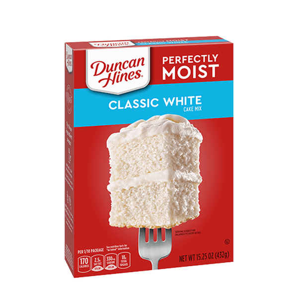 Duncan Hines Classic White Cake Mix (12 X 453g)